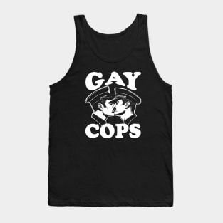Gay Cops Funny Gay Police Kissing Tank Top